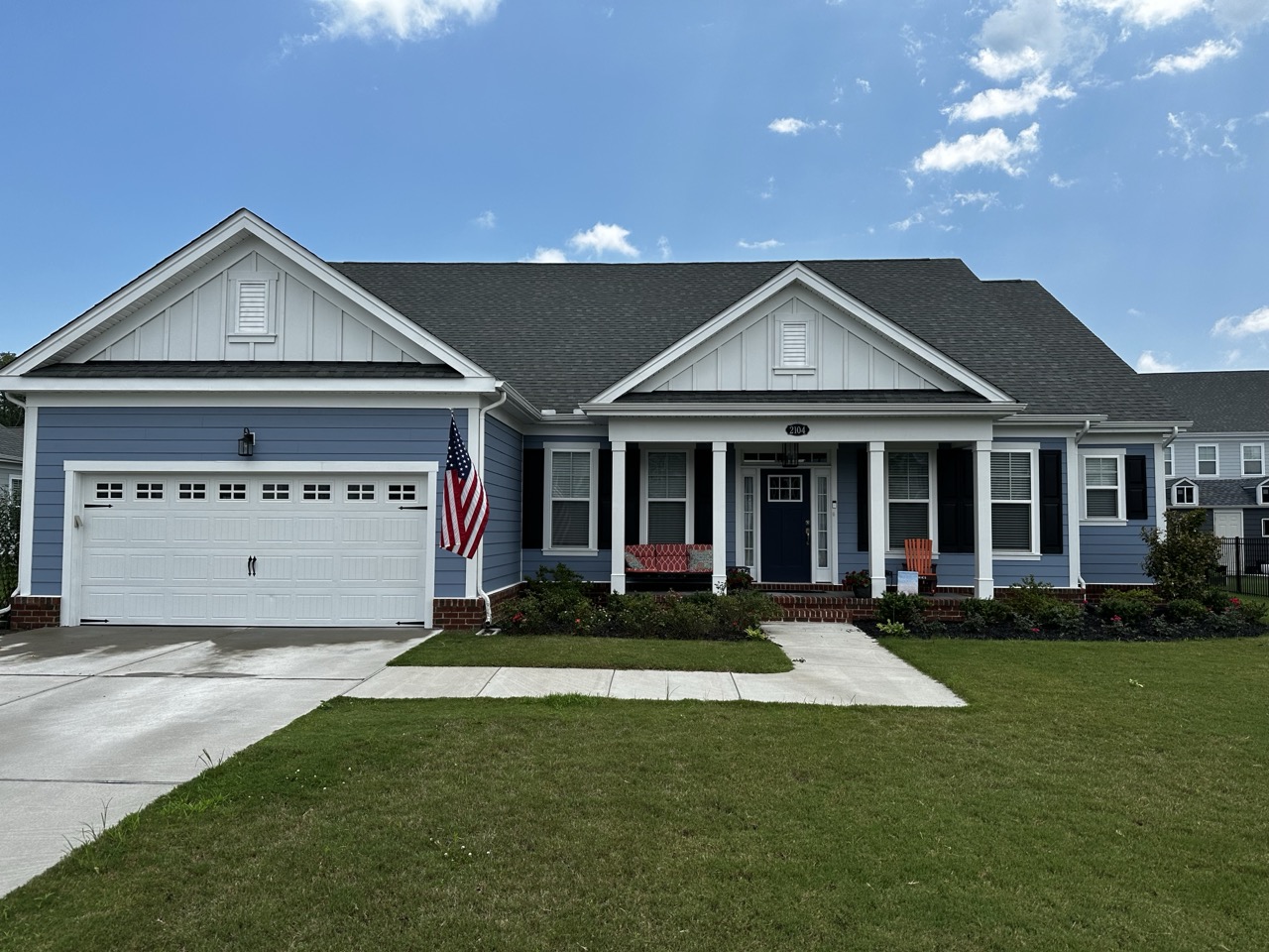 Beautiful home after softwashing service